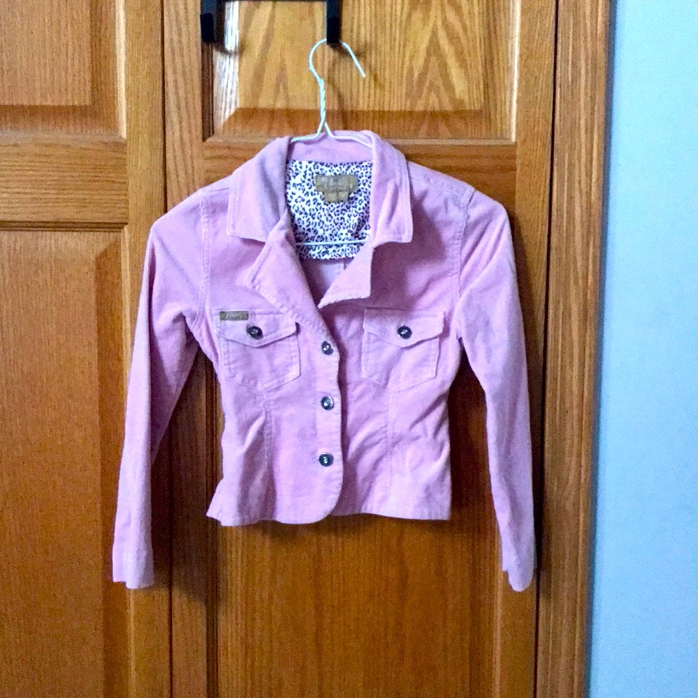 Corduroy pink Candies children’s jacket. Size Small. Fits size child small.